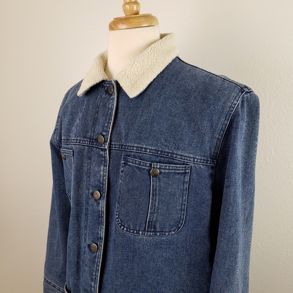 Lauren Denim Chore Jacket | Vintage Denim Coat - Picture 1 of 12